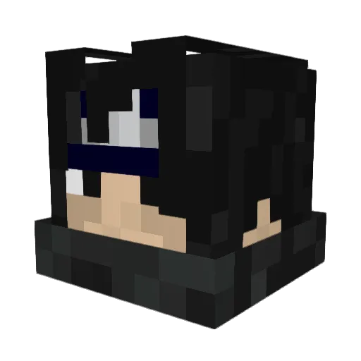 Jagnah Minecraft avatar head, 3D render