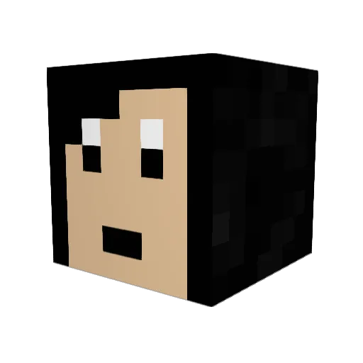 Jags183 Minecraft avatar head, 3D render