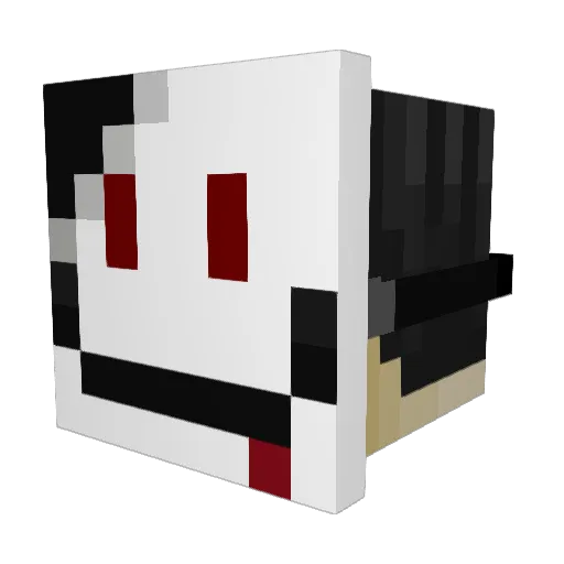 Jagu1r Minecraft avatar head, 3D render