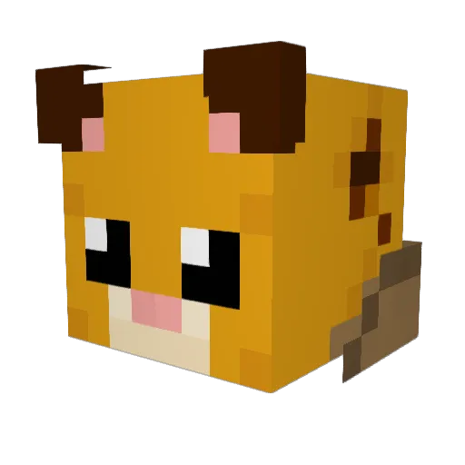 Jaguar664 Minecraft avatar head, 3D render