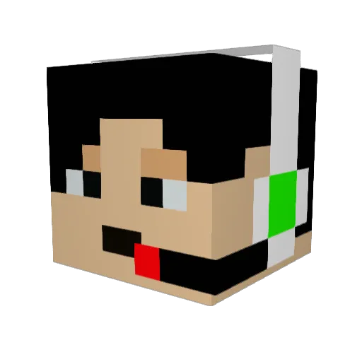 Jaguar978 Minecraft avatar head, 3D render