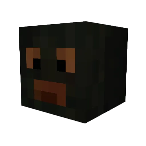 Jah666 Minecraft avatar head, 3D render