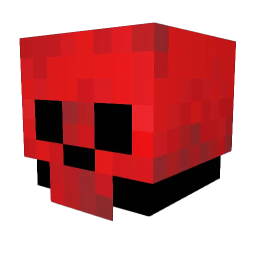 JahJahdinks Minecraft avatar head, 3D render