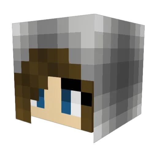 Jahaara Minecraft avatar head, 3D render