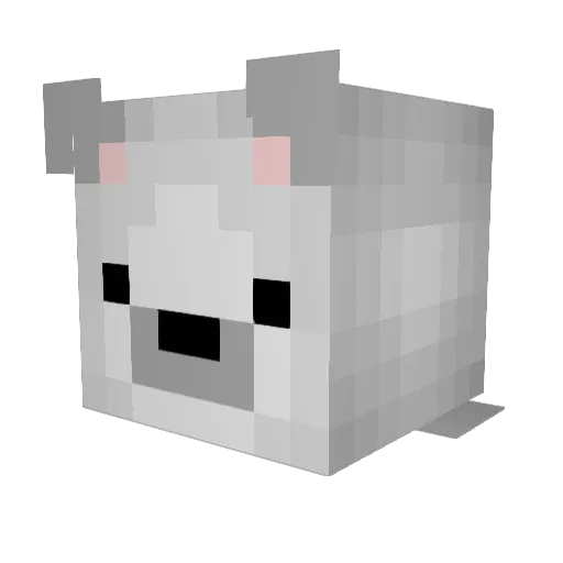 Jahful Minecraft avatar head, 3D render