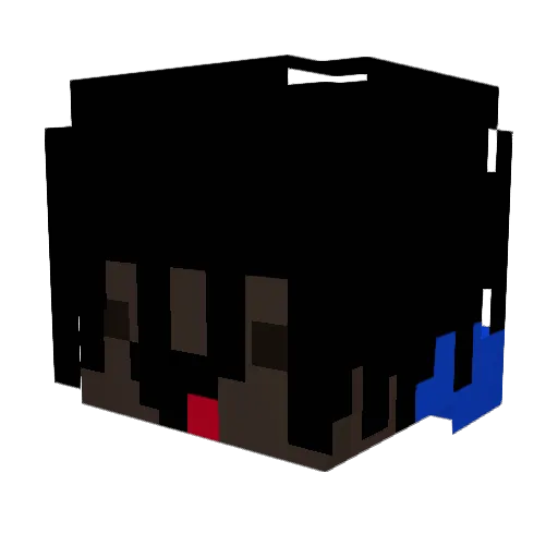 Jahkiem Minecraft avatar head, 3D render