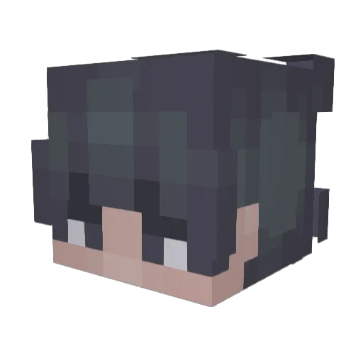 Jahkoti_ Minecraft avatar head, 3D render
