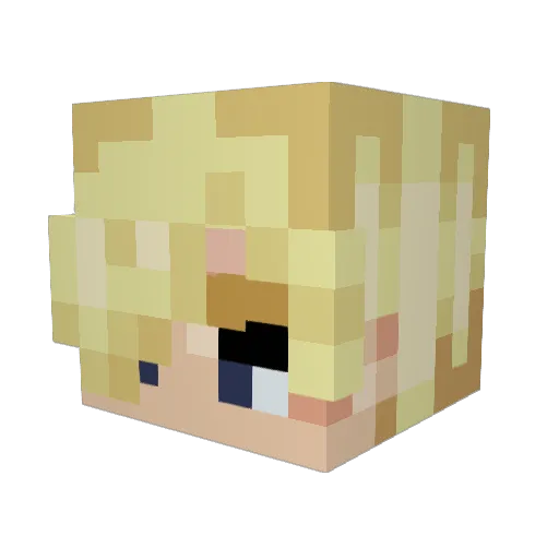 Jahn_0 Minecraft avatar head, 3D render