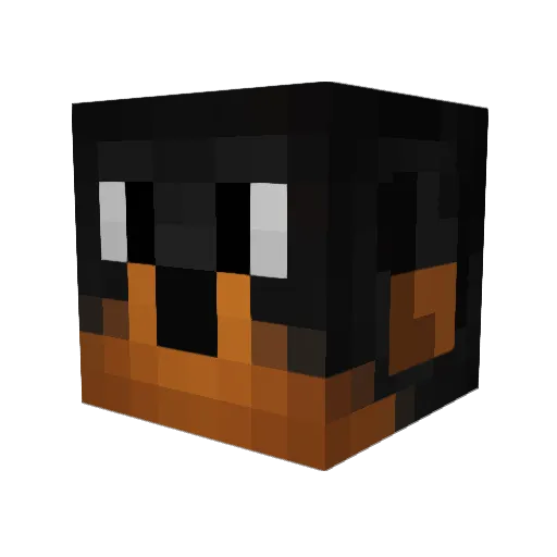Jahsehh Minecraft avatar head, 3D render