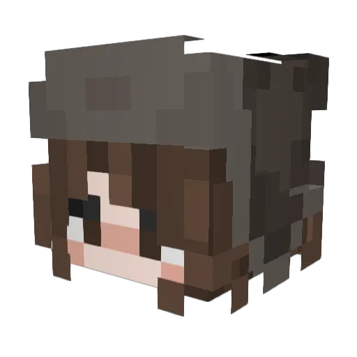 Jahssy Minecraft avatar head, 3D render