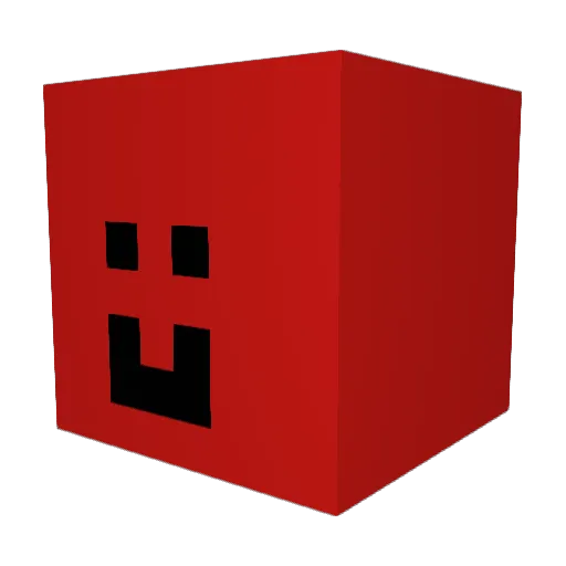 Jahuodka Minecraft avatar head, 3D render