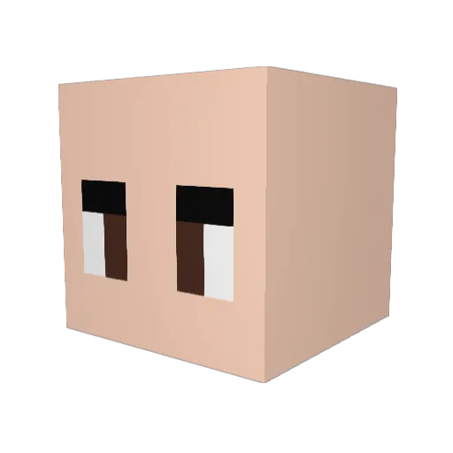 Jahus_ Minecraft avatar head, 3D render