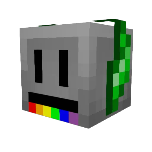 JaiBirdie Minecraft avatar head, 3D render