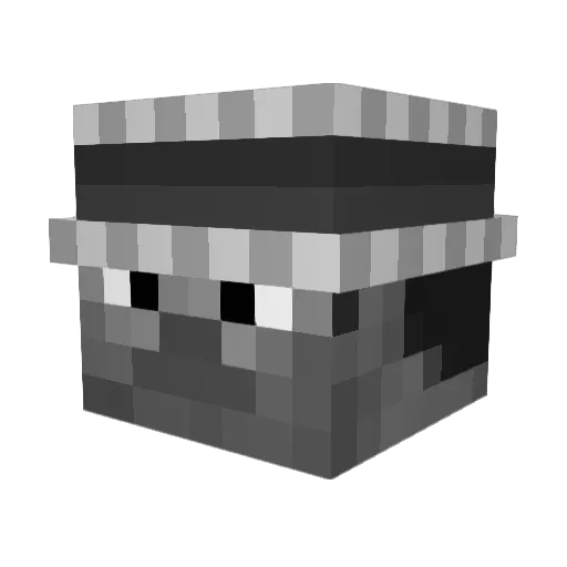 JaiToutCasse Minecraft avatar head, 3D render