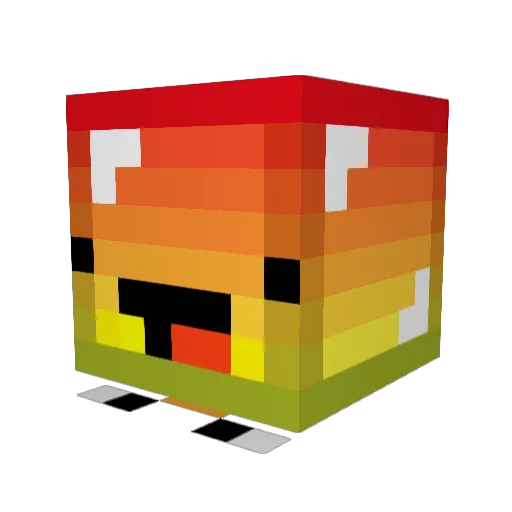 Jaibai55 Minecraft avatar head, 3D render