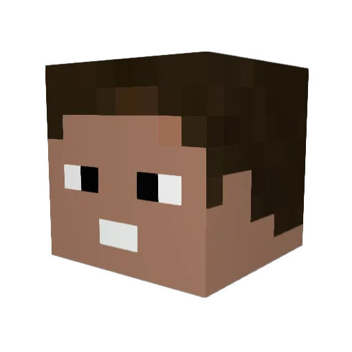 Jaibo30 Minecraft avatar head, 3D render