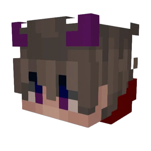 Jaid20069 Minecraft avatar head, 3D render