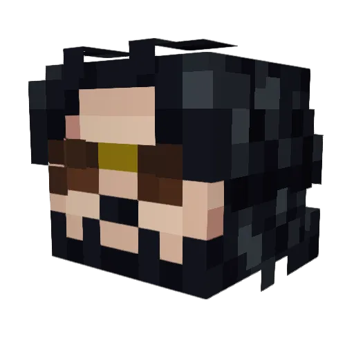 Jaiden_A_Mc Minecraft avatar head, 3D render