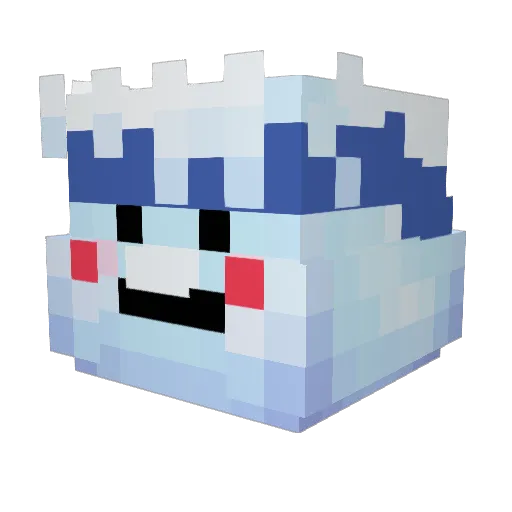 JaiderX7 Minecraft avatar head, 3D render
