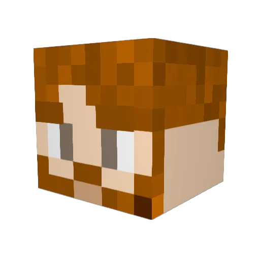 Jaidigga2 Minecraft avatar head, 3D render