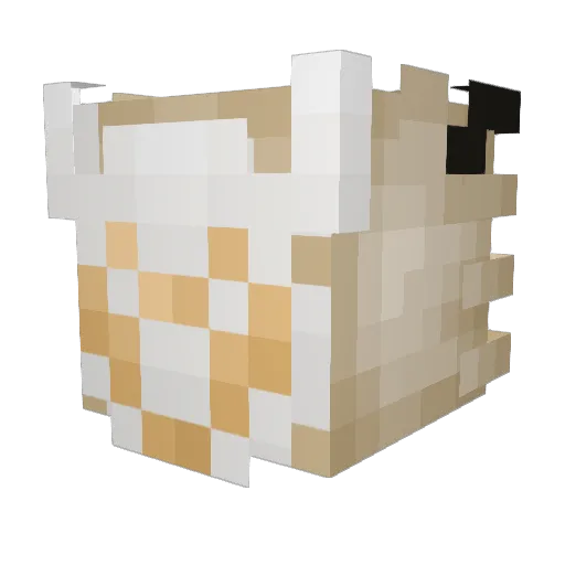 JaigEyes Minecraft avatar head, 3D render