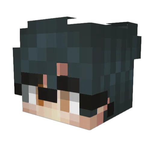 Jail0 Minecraft avatar head, 3D render
