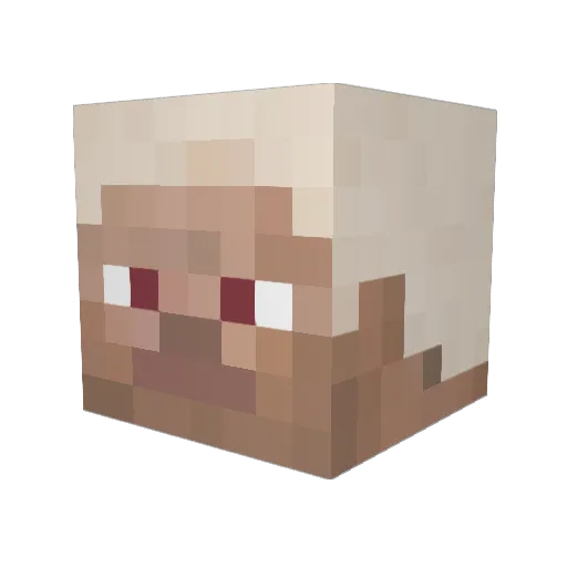 Jail Minecraft avatar head, 3D render