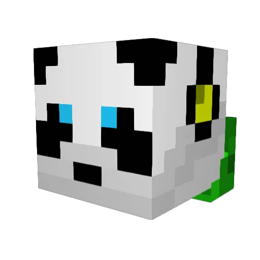 JailBreak02 Minecraft avatar head, 3D render