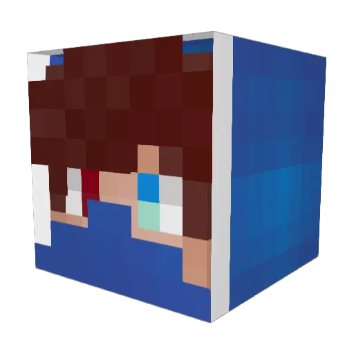 Jail_asmr Minecraft avatar head, 3D render