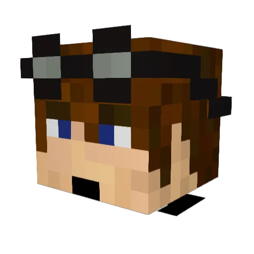 Jaime110 Minecraft avatar head, 3D render