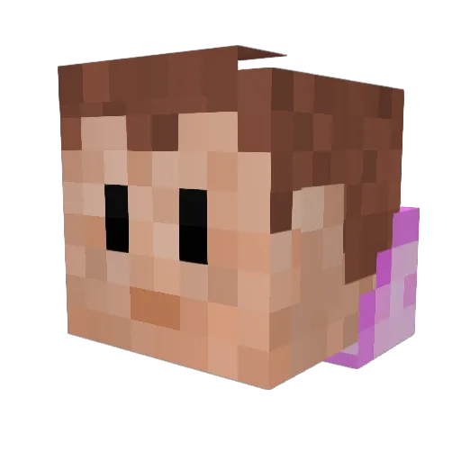 JaimeBarata Minecraft avatar head, 3D render