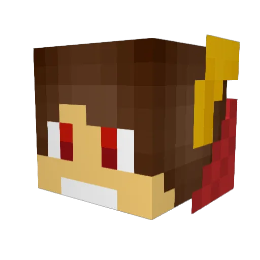 JaimeNeto_1008 Minecraft avatar head, 3D render