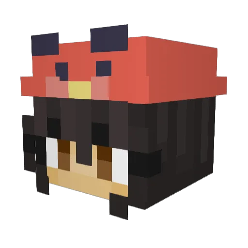 JaimeSY Minecraft avatar head, 3D render