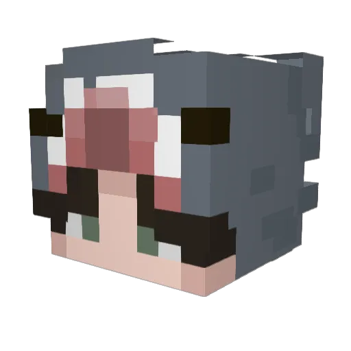 JaimesMC Minecraft avatar head, 3D render