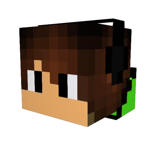 Jaimesaor Minecraft avatar head, 3D render
