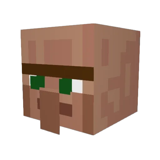 Jaimiro Minecraft avatar head, 3D render