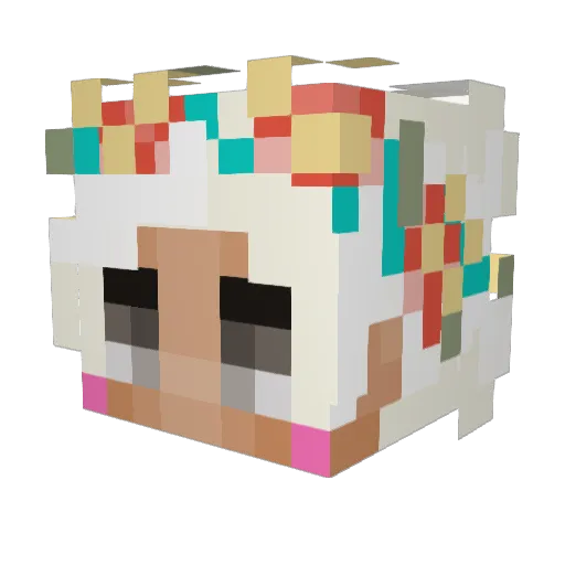 Jaina91 Minecraft avatar head, 3D render