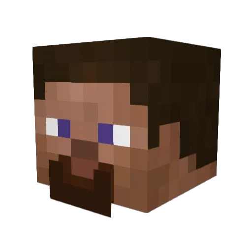 Jaintevetjag Minecraft avatar head, 3D render