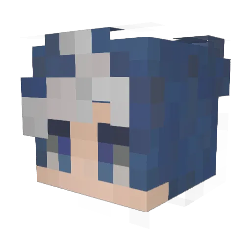 Jaioto Minecraft avatar head, 3D render