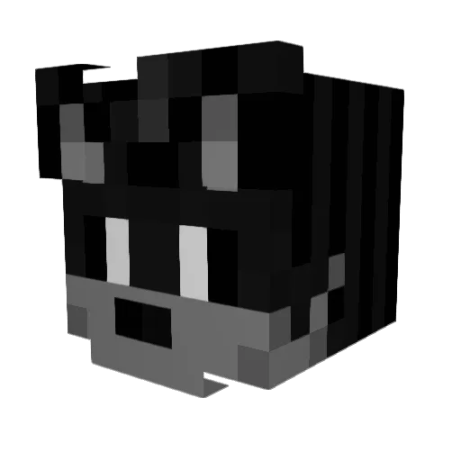 Jaira Minecraft avatar head, 3D render