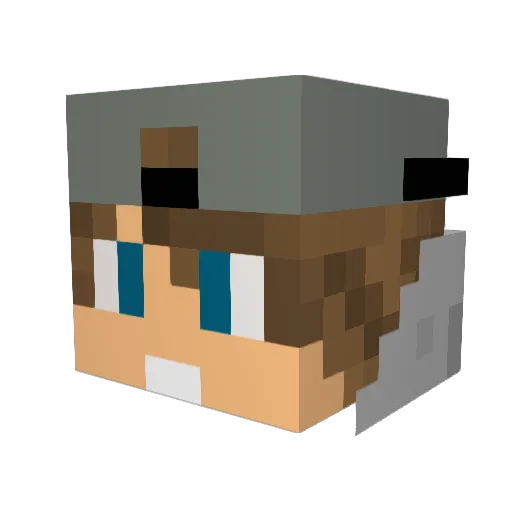 Jairo03 Minecraft avatar head, 3D render