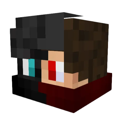 Jairusmrtn Minecraft avatar head, 3D render