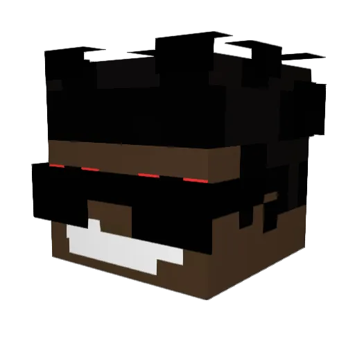 Jaiserzx Minecraft avatar head, 3D render