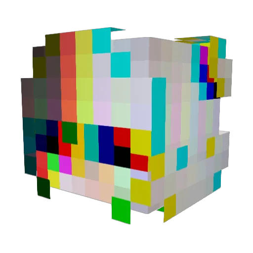 Jaistice Minecraft avatar head, 3D render