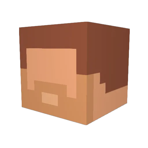 JaitStarm Minecraft avatar head, 3D render