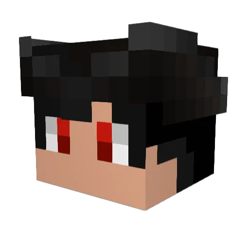 Jajouni Minecraft avatar head, 3D render