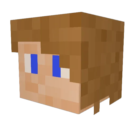 Jak2307 Minecraft avatar head, 3D render