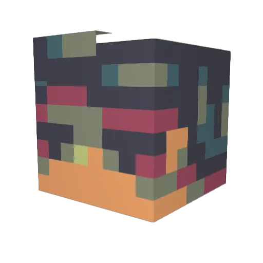 Jak3B Minecraft avatar head, 3D render