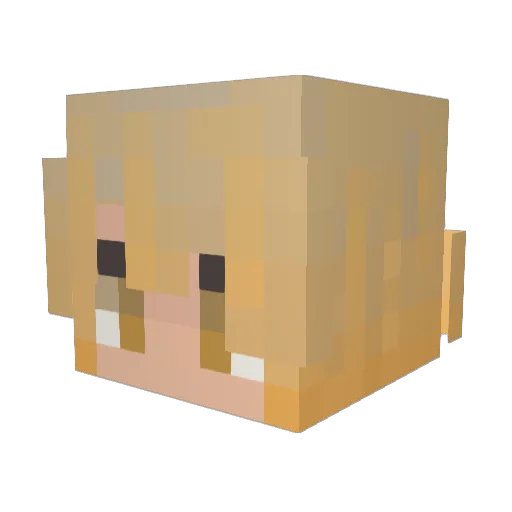 Jak3_547 Minecraft avatar head, 3D render