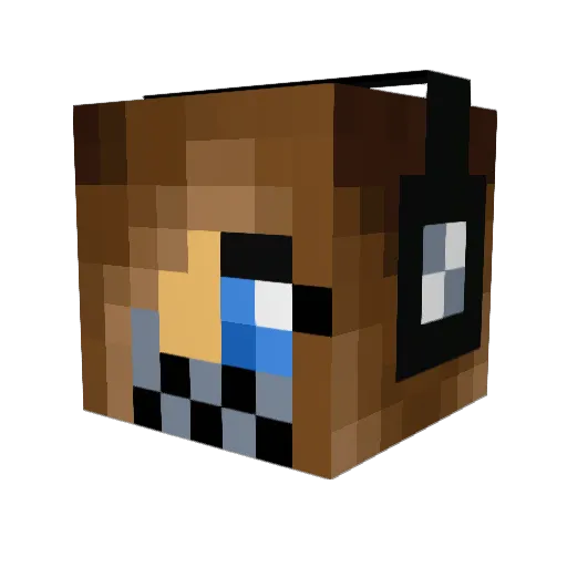 JakCad Minecraft avatar head, 3D render